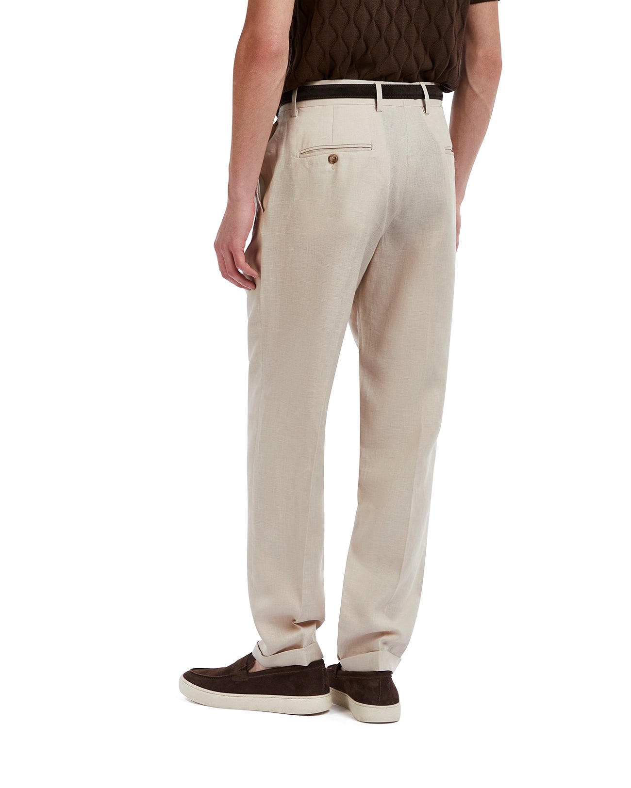 Pantalone Piana in puro lino spago