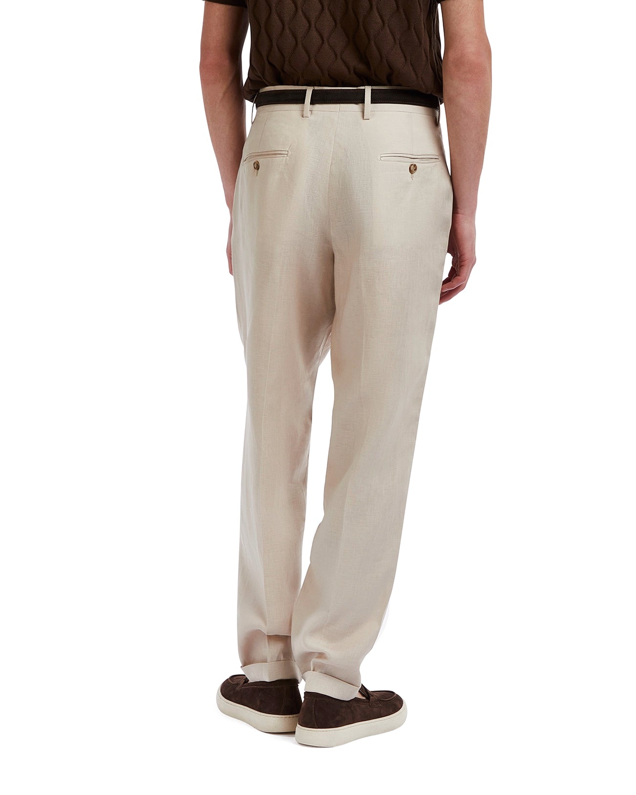 Pantalone Piana in puro lino spago
