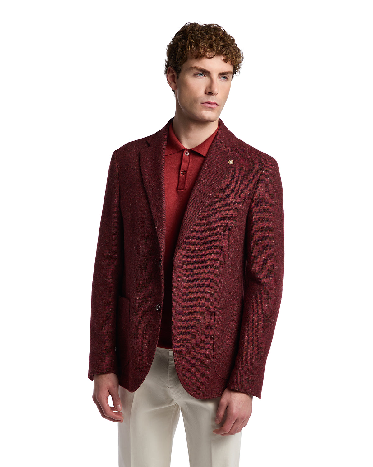 Pepe melange burgundy jacket