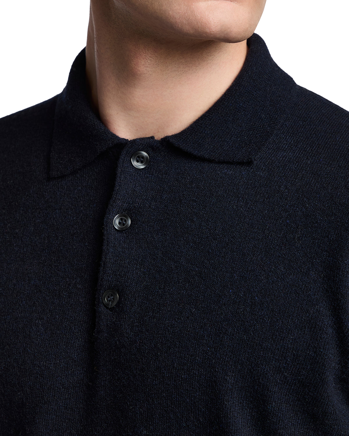 Blue cashmere blend Tiger polo