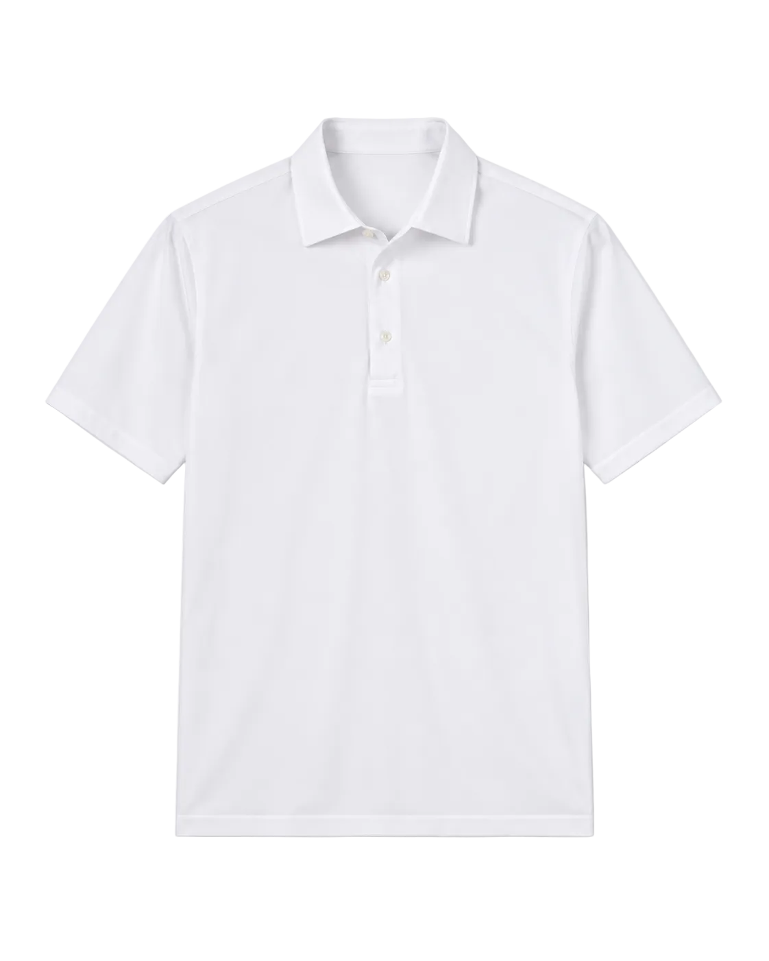 Polo Arnold de tejido travel blanca