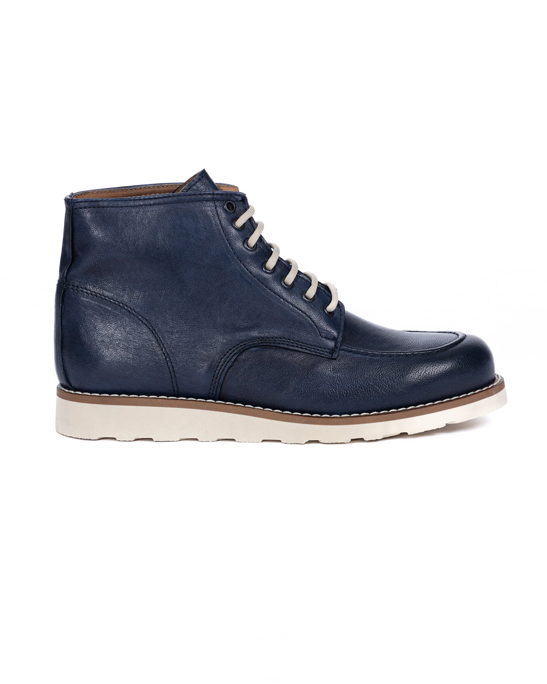 Moon - blue leather boot