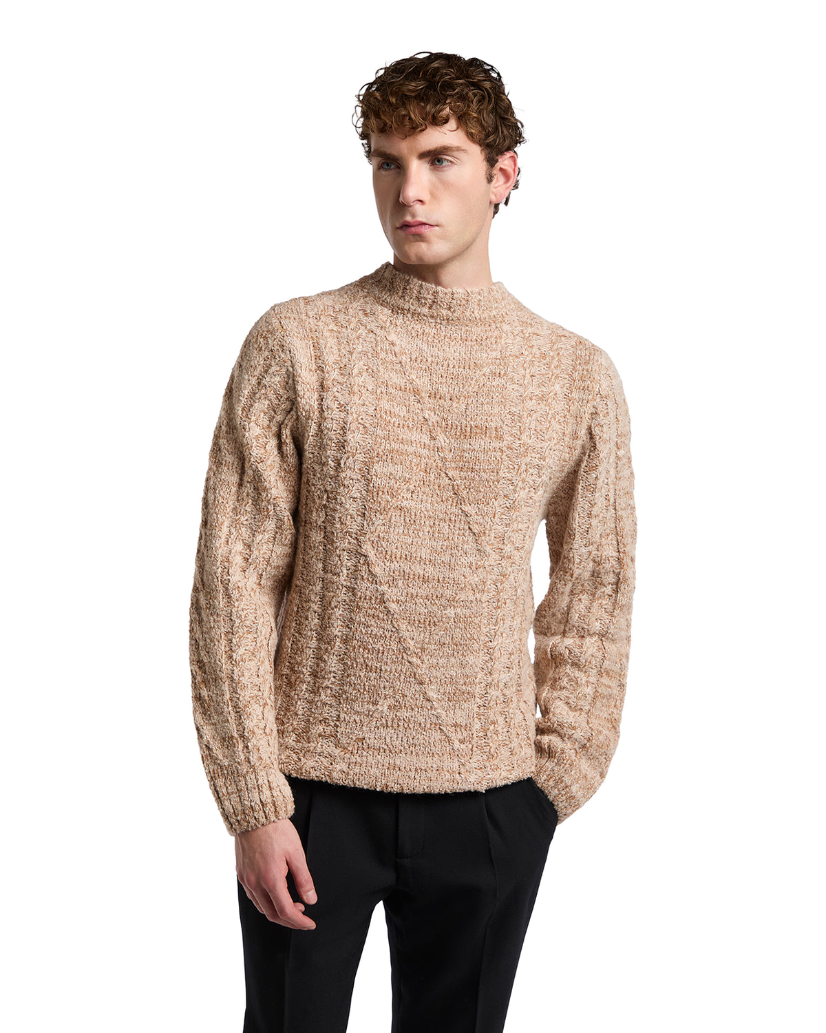 Girocollo Astro over beige