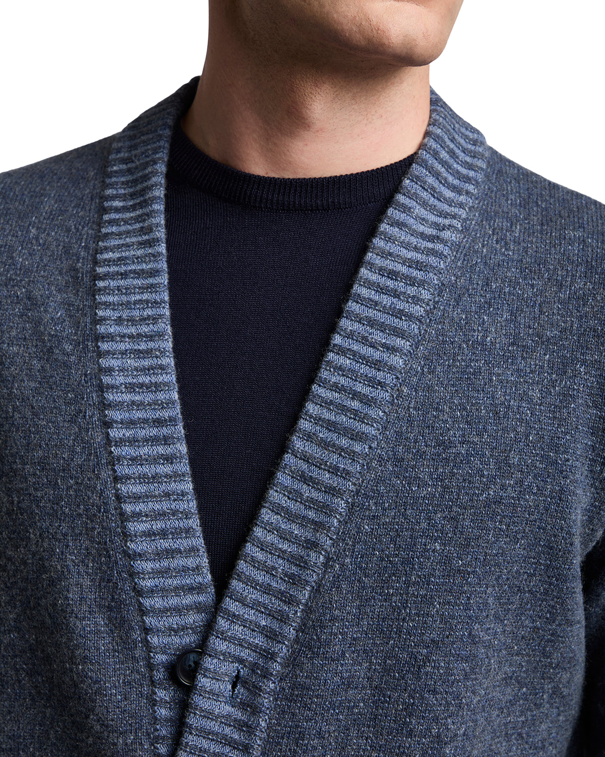 Blue bouclé Vanisé cardigan