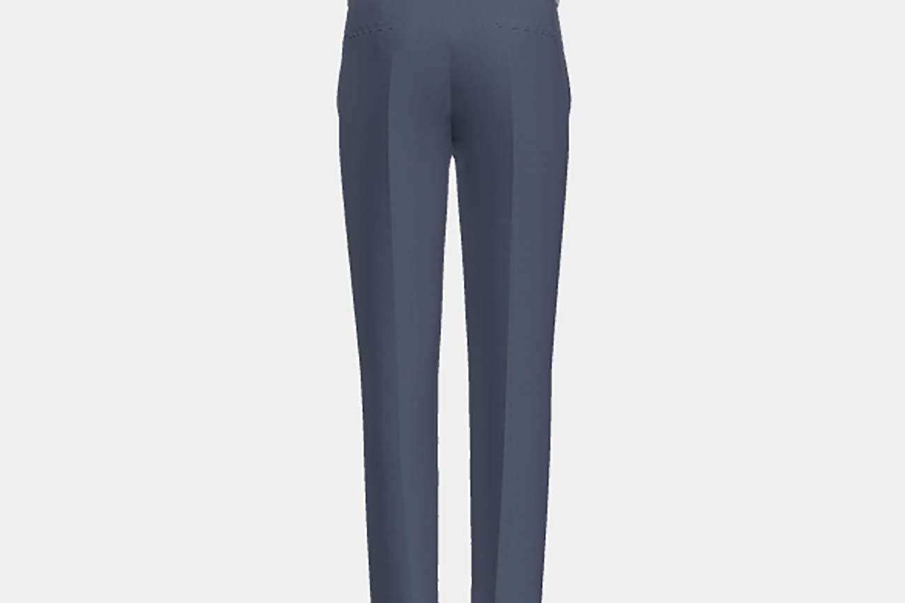 Pantalone su misura lana solaro 130s blu chiaro Caccioppoli