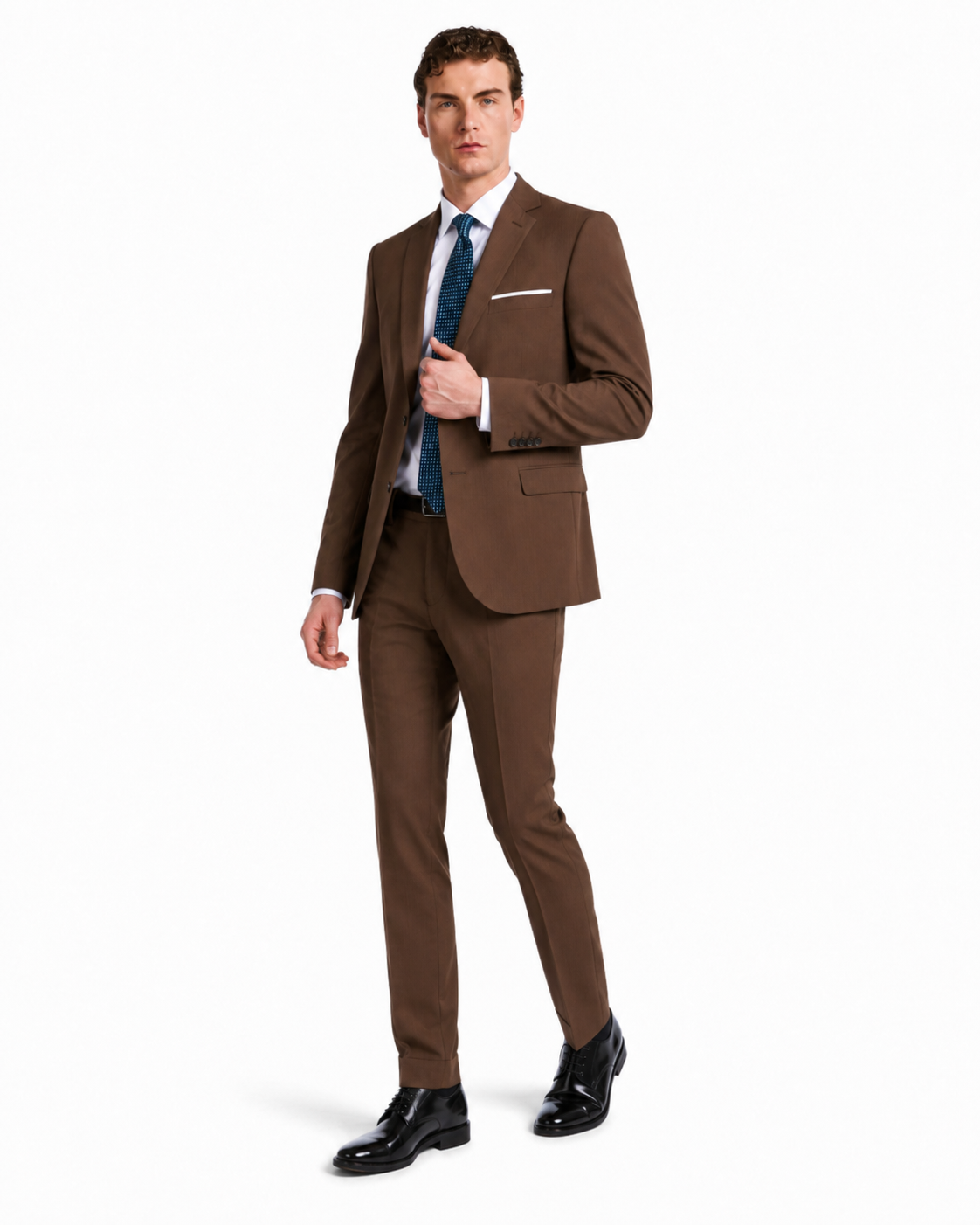 Berlin - dark brown basic dress
