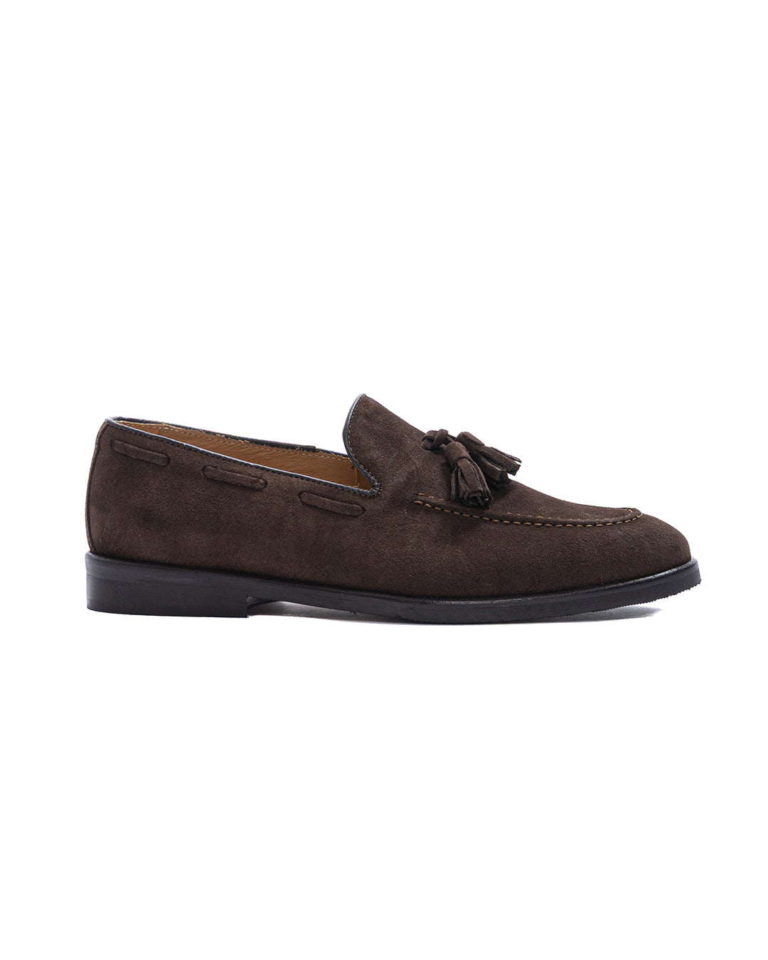 Caspar - mocassino scamosciato marrone