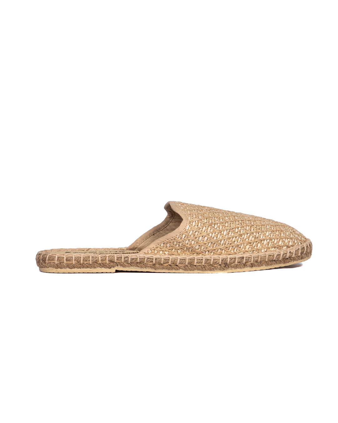 Marittimina - beige woven espadrilles mules