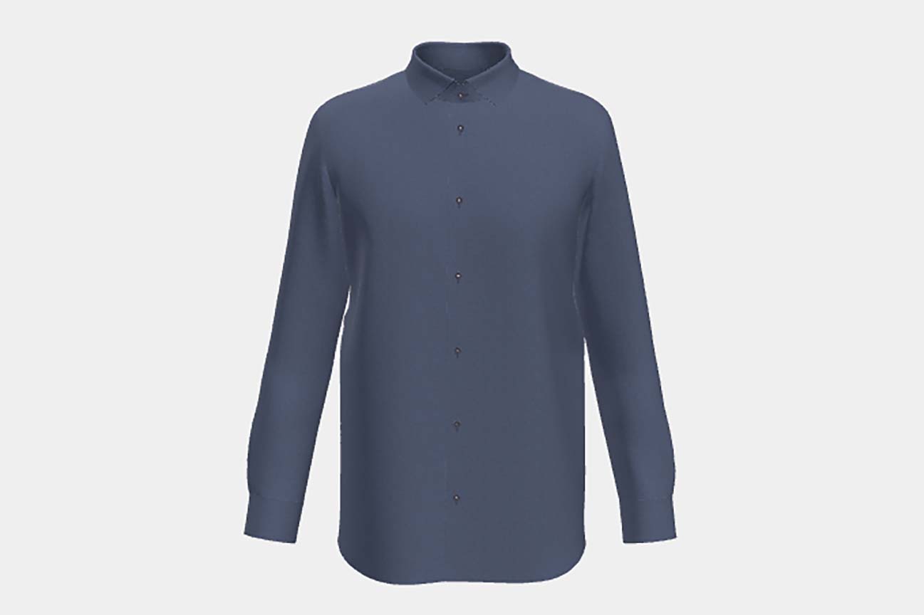 Chemise tailleur bleue