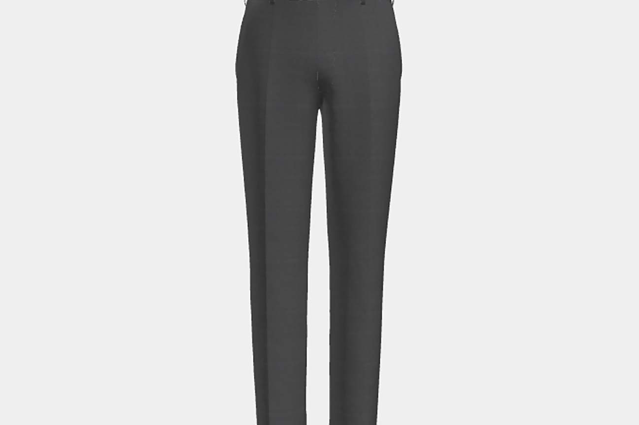 Pantalone su misura lana 110s grigio Canonico