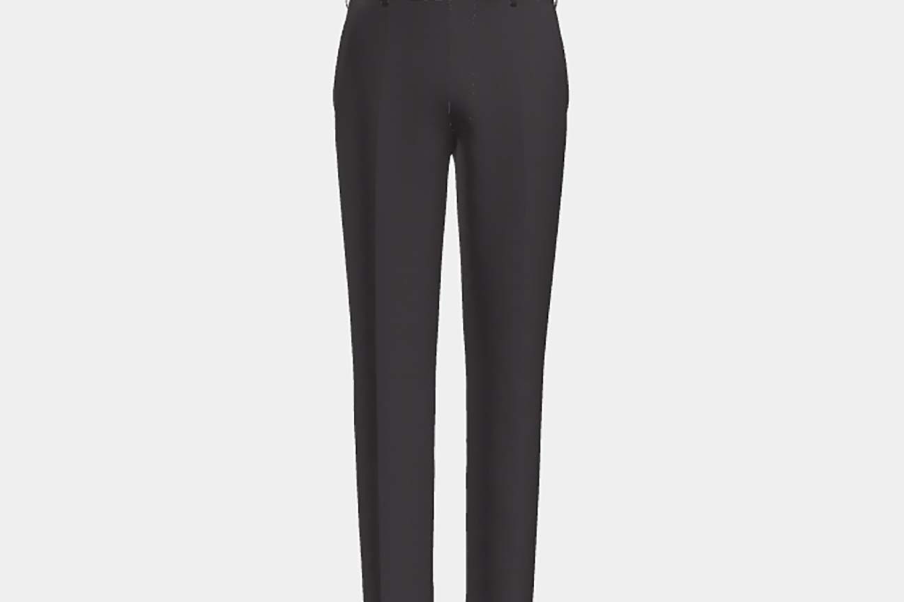 Pantalon en laine Prince de Galles années 130 sur mesure violet Caccioppoli