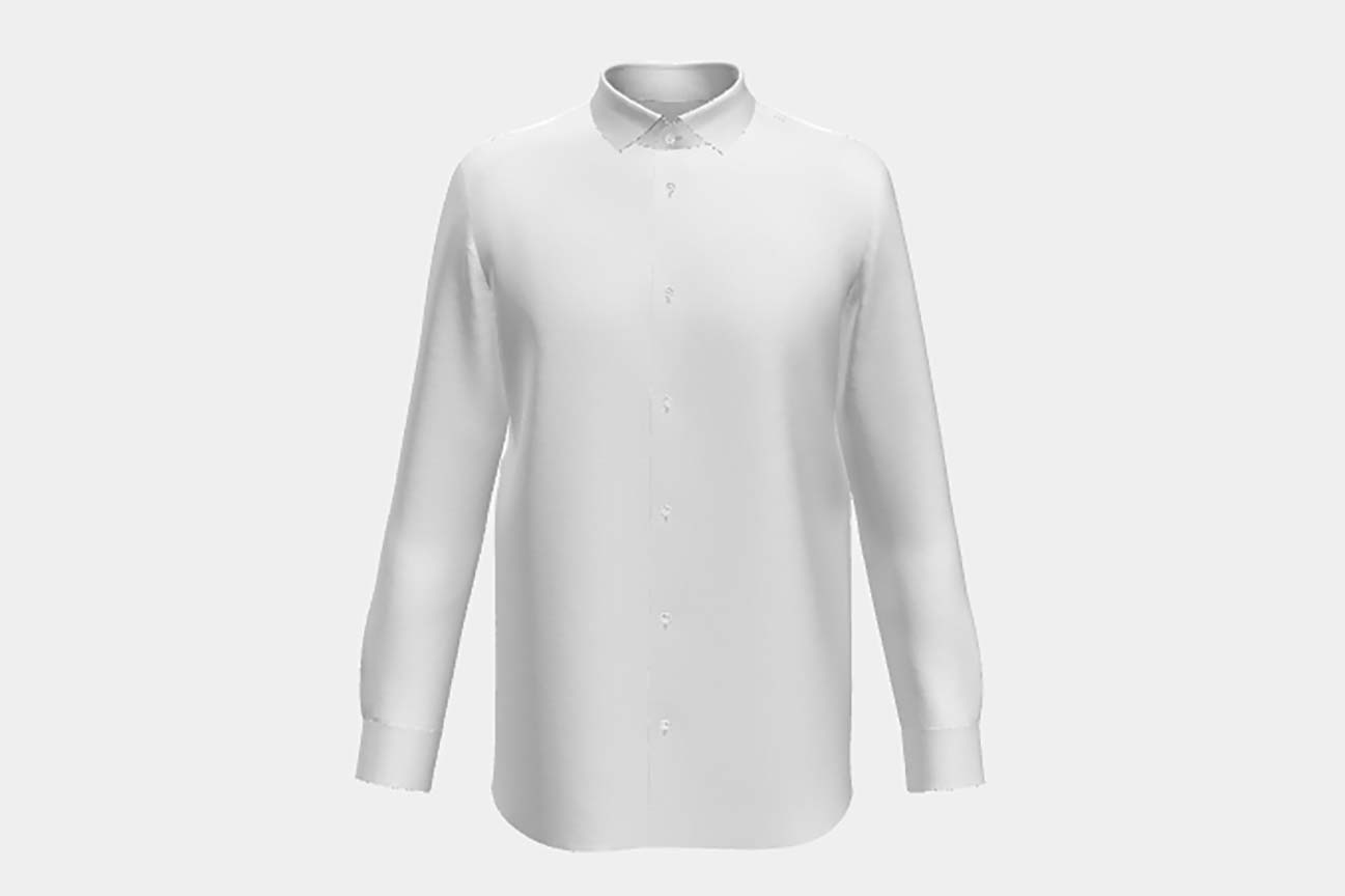 White cotton tailored shirt