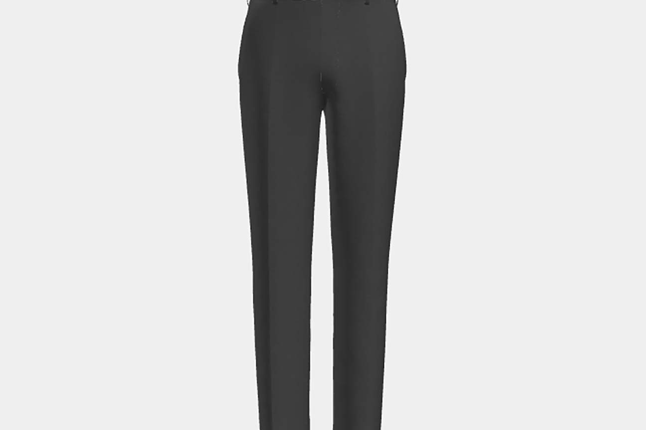 Pantalone su misura lana 120s grigio Canonico