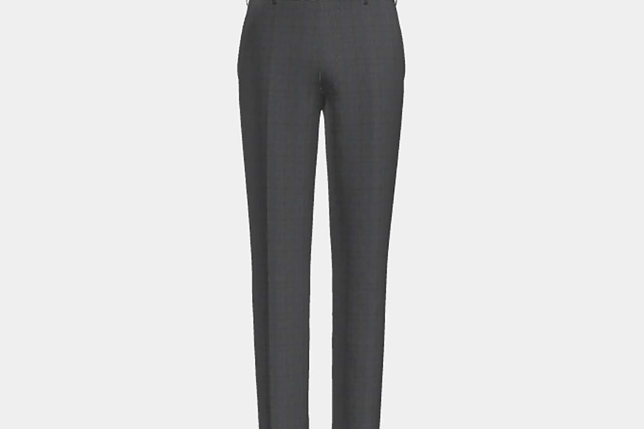 Canonico gray 110s wool tailored trousers