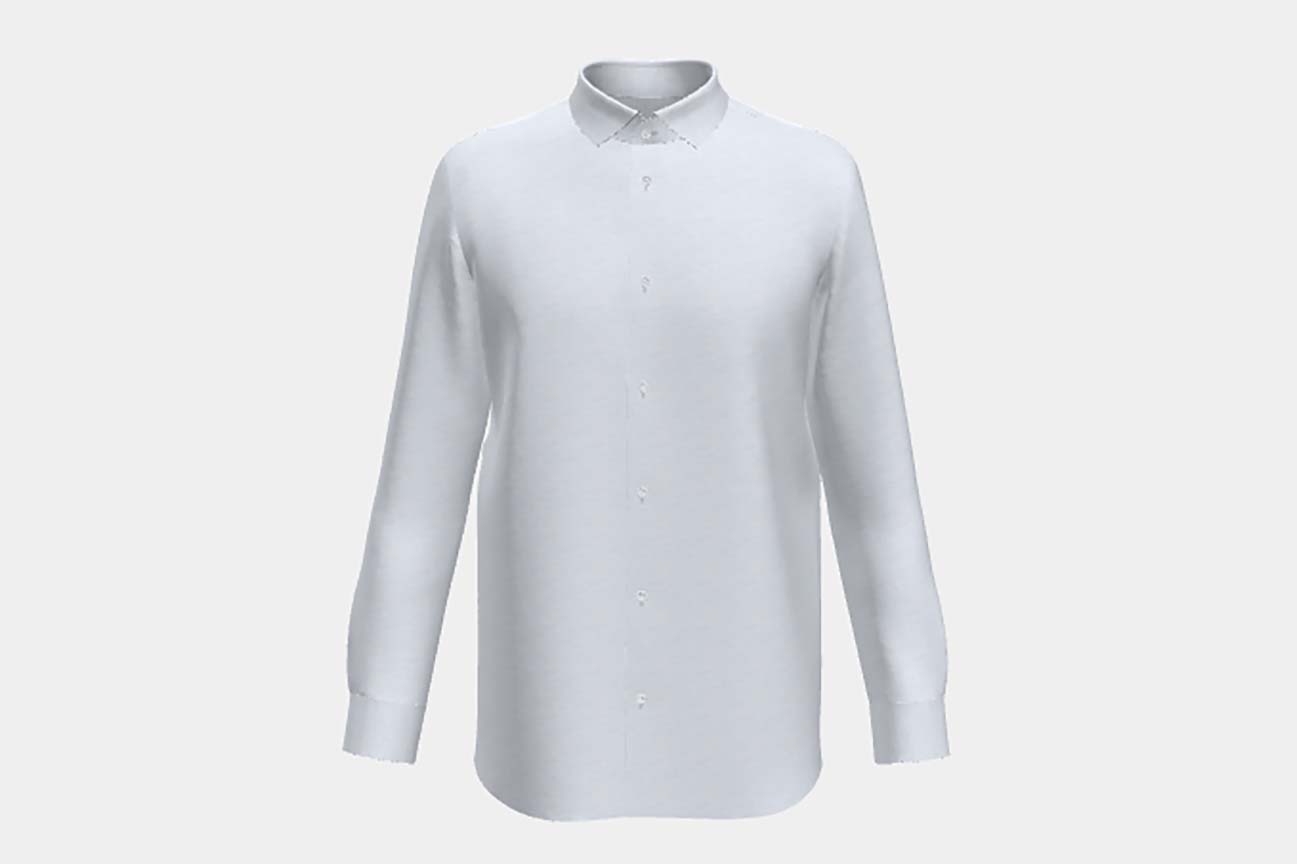 Chemise ajustée bleu clair