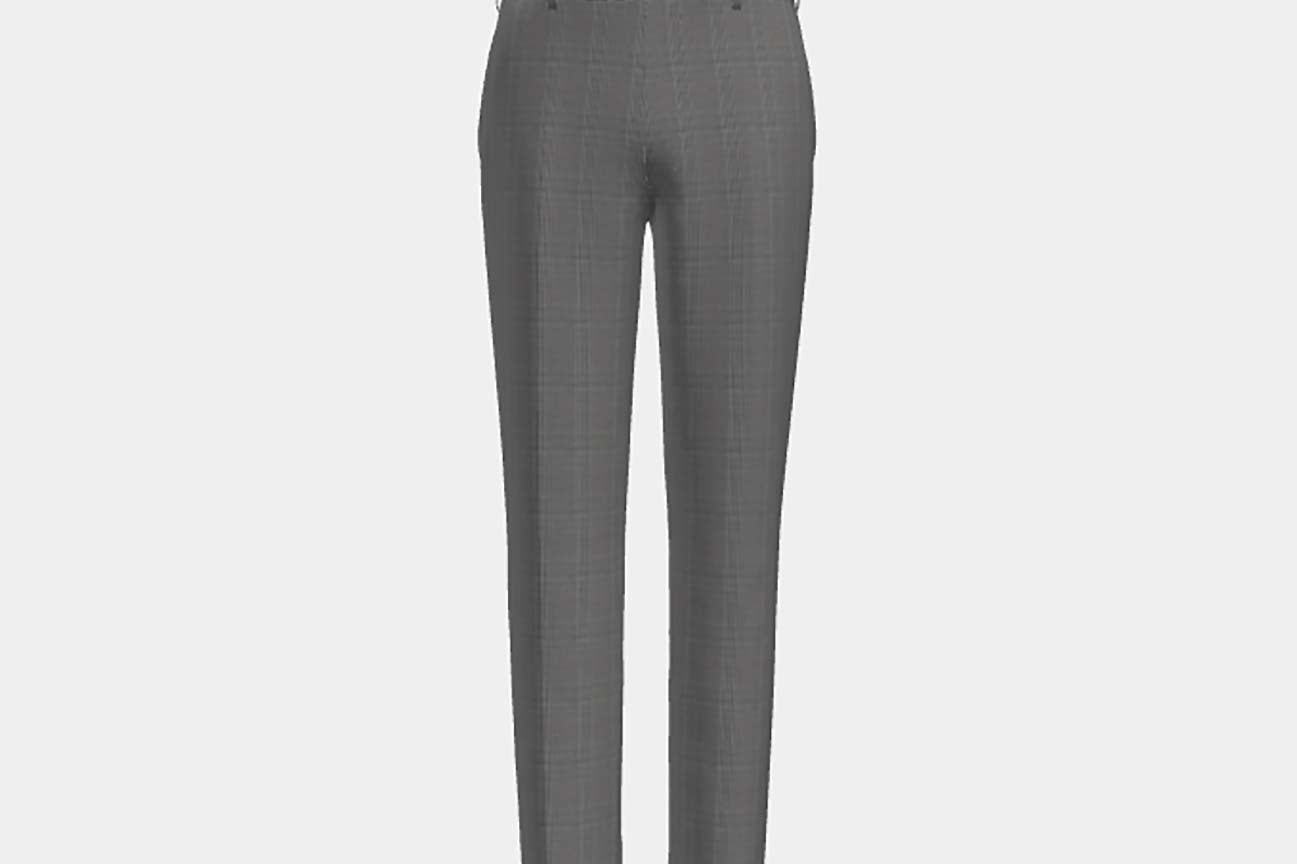 Canonico gray 110s wool tailored trousers