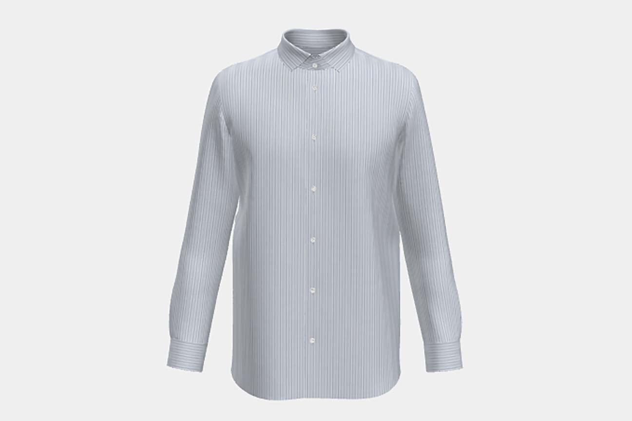 Chemise tailleur bleue