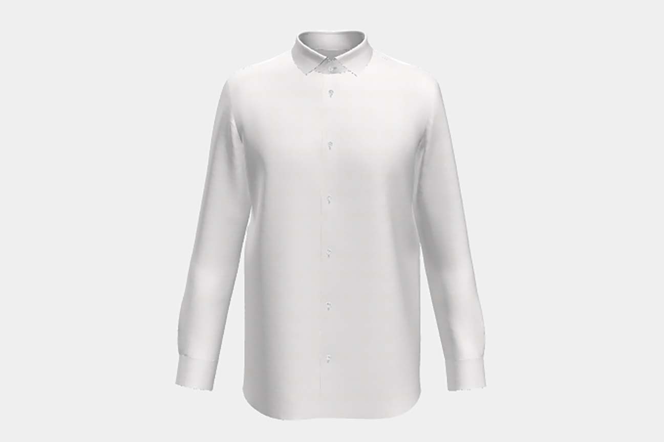 White cotton tailored shirt