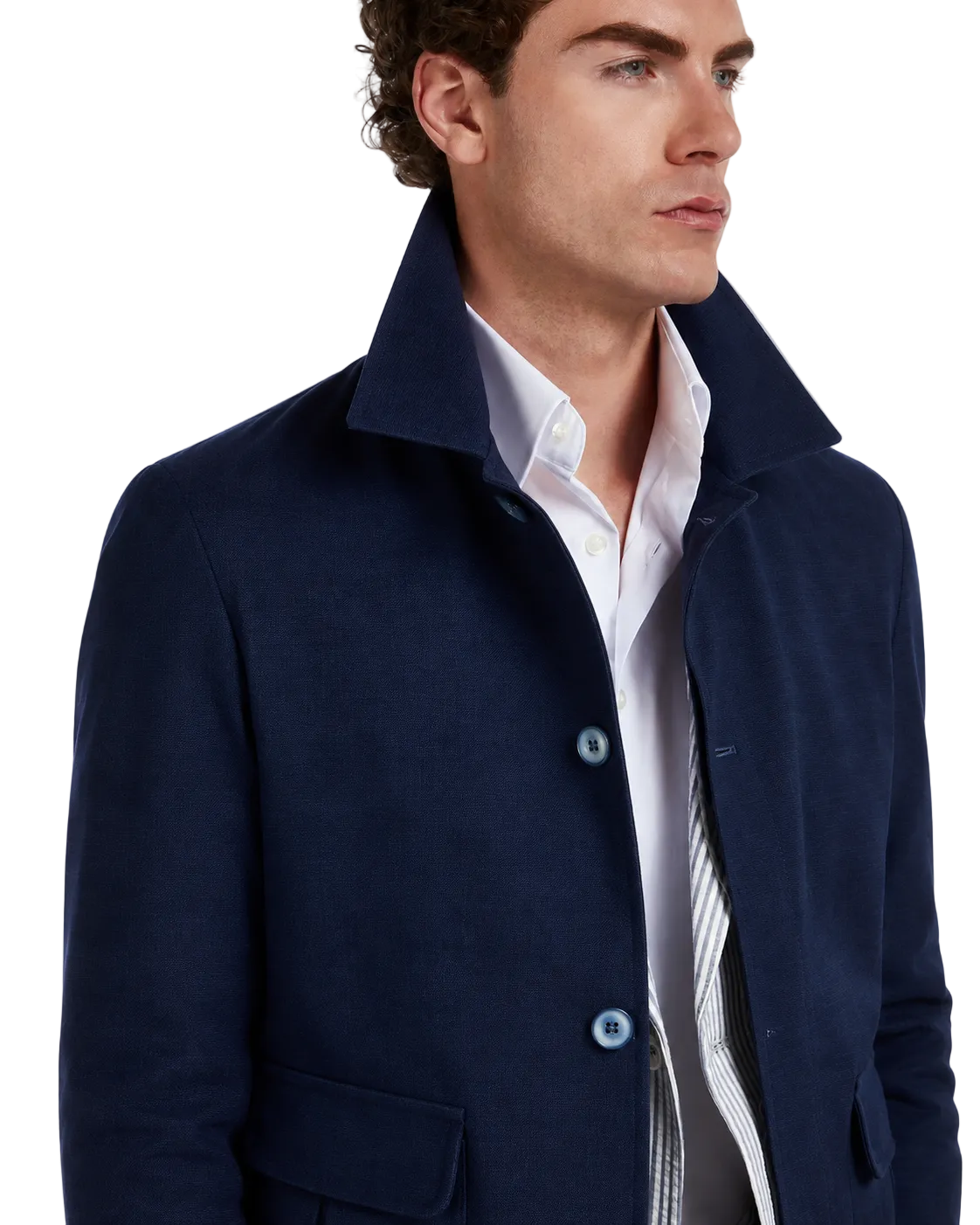 Bomber Trieste blu in cotone