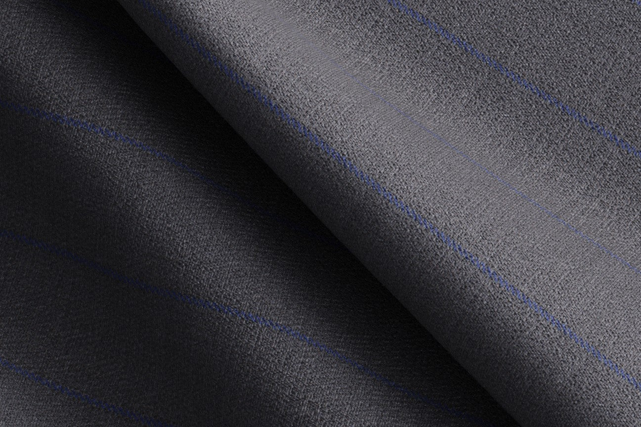 Caccioppoli gray 150s wool and silk tailored trousers with band