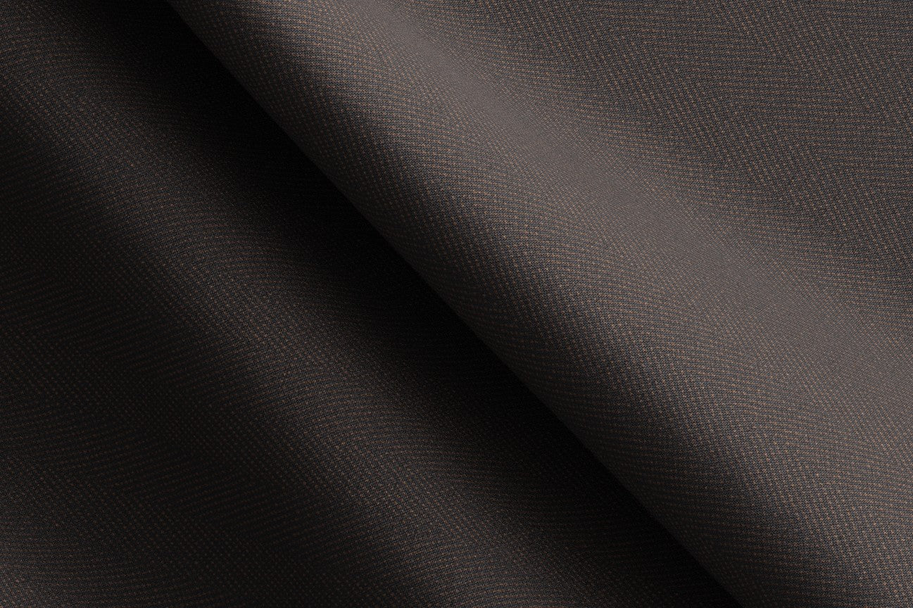 Caccioppoli brown solaro 130s wool tailored trousers with band