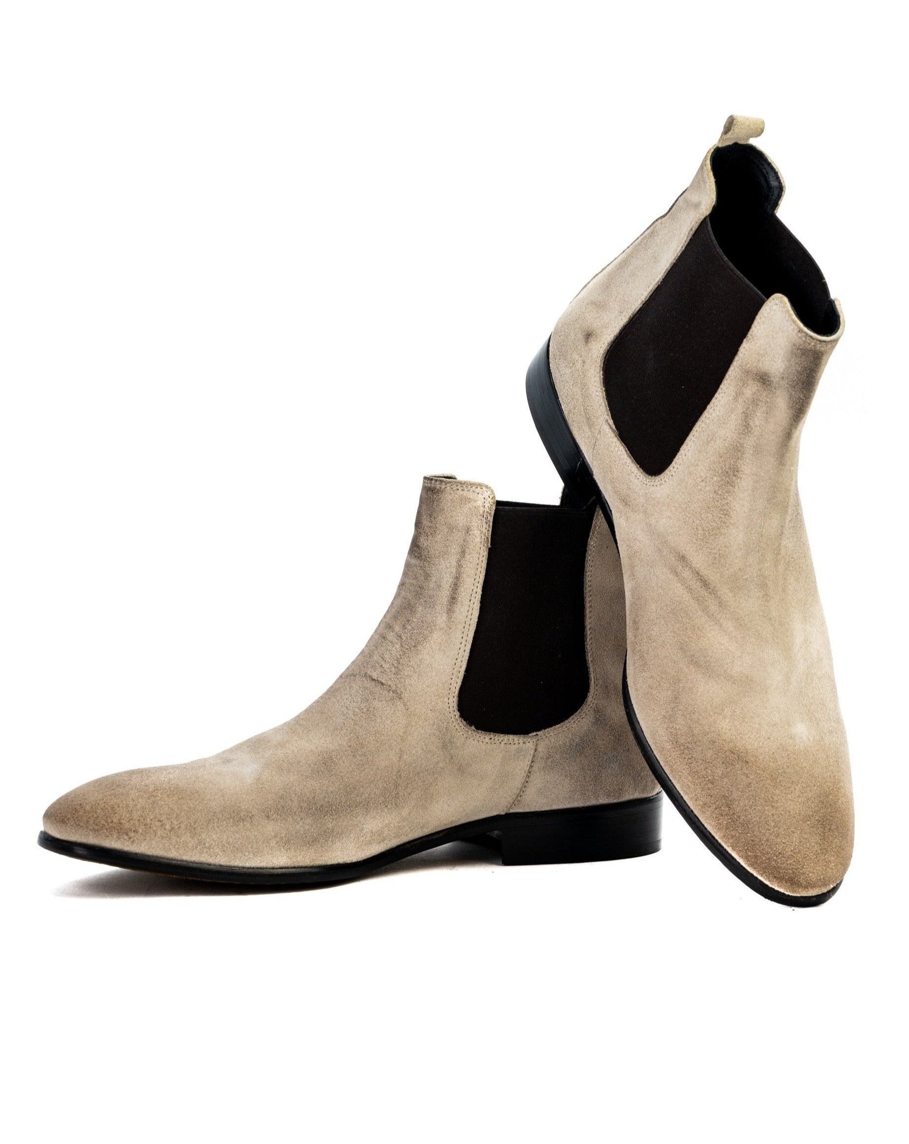 DRE - CHELSEA BOOTS PANNA CAMOSCIO