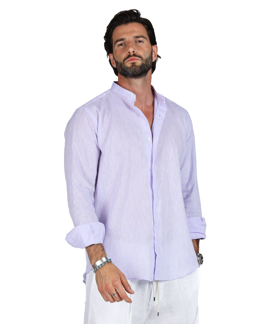 Positano - Lilac Korean linen shirt