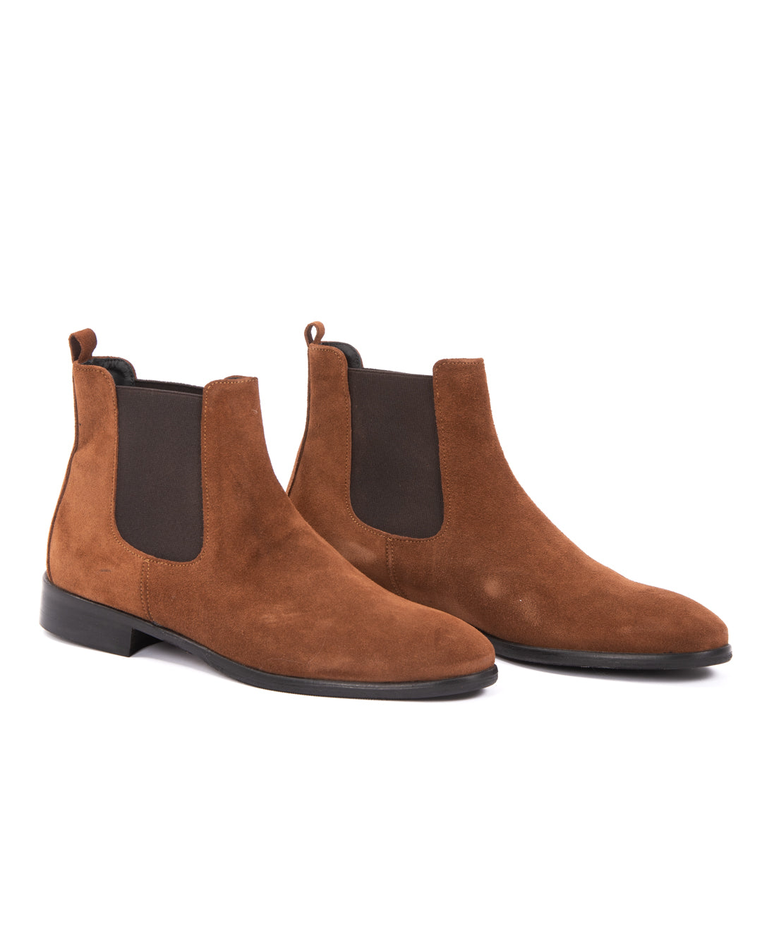 Dre - chelsea boots in camoscio cammello sporcato