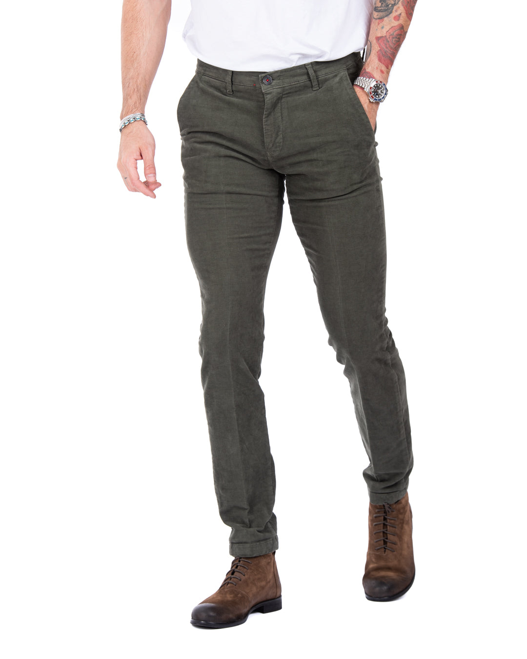 Job - pantalone in fustagno militare