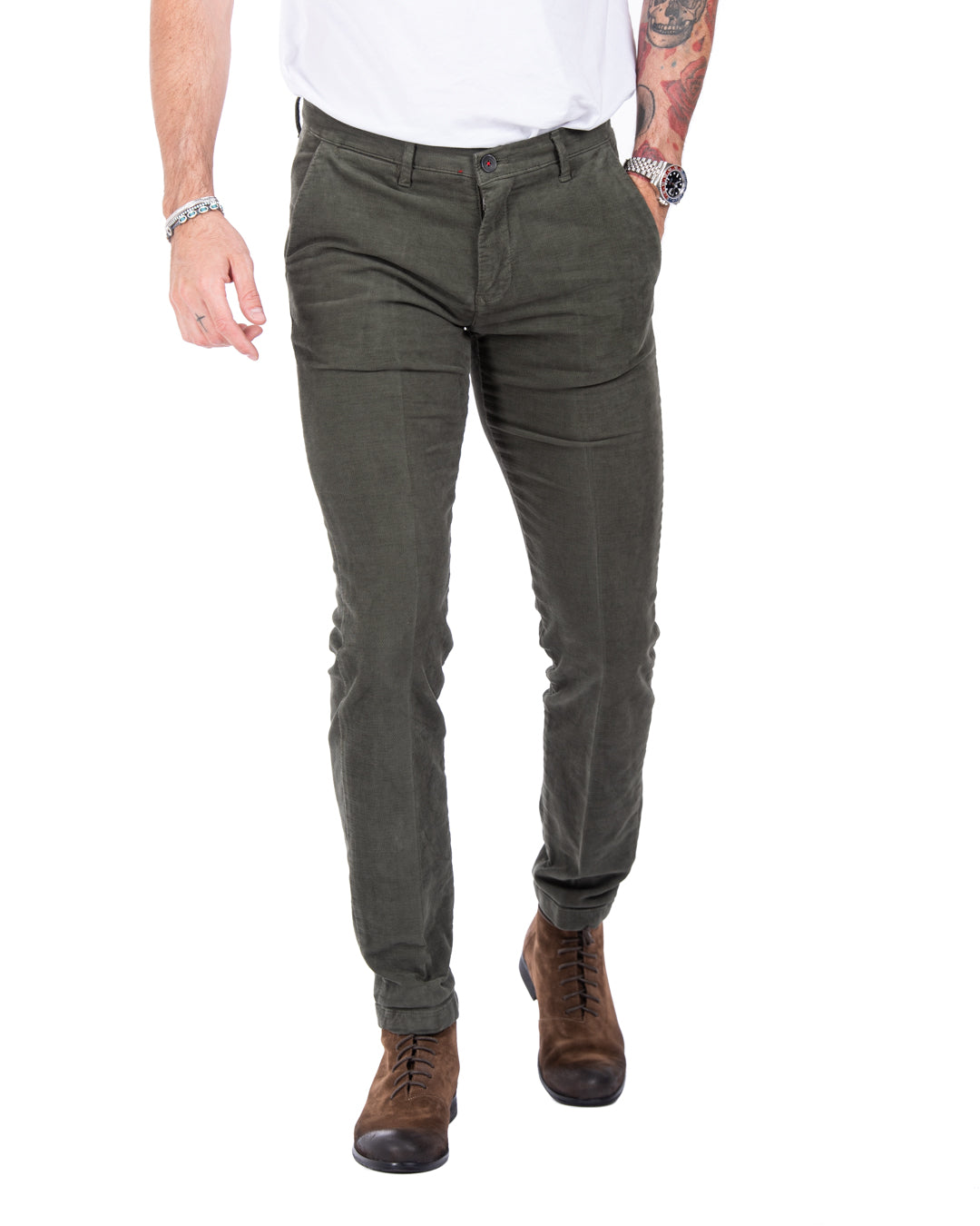 Job - pantalone in fustagno militare