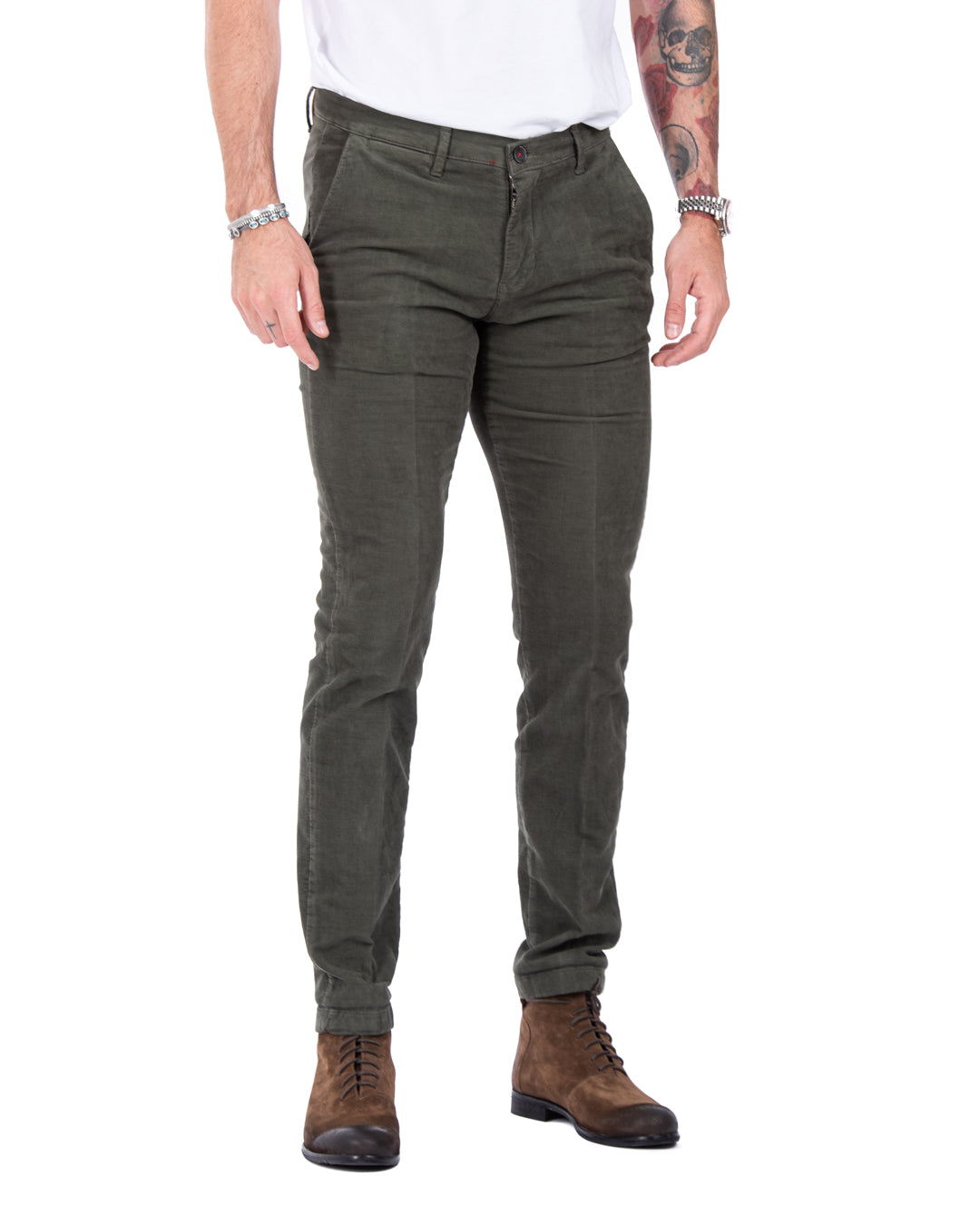 Job - pantalone in fustagno militare