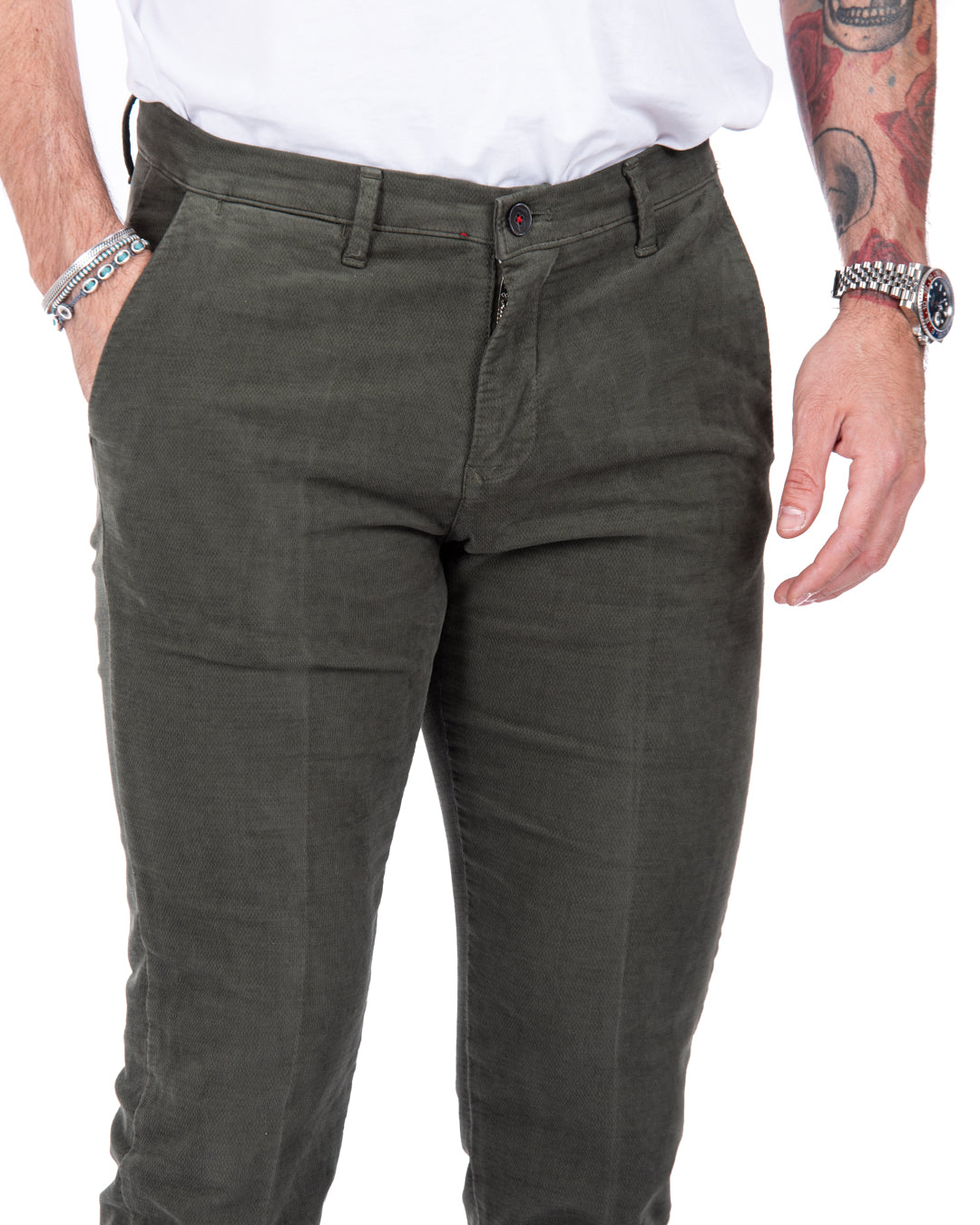 Job - pantalone in fustagno militare