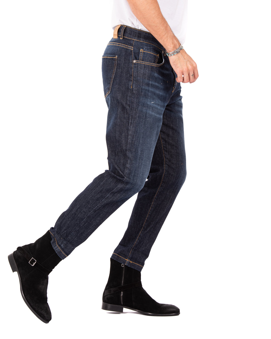 Main - jeans classico skinny lavaggio scuro