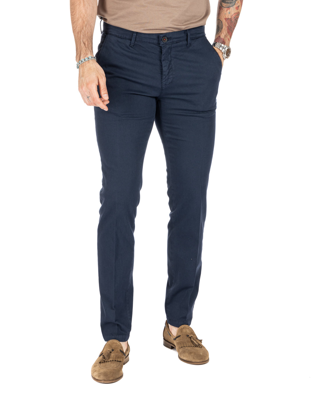 Bill - pantalone armaturato blu