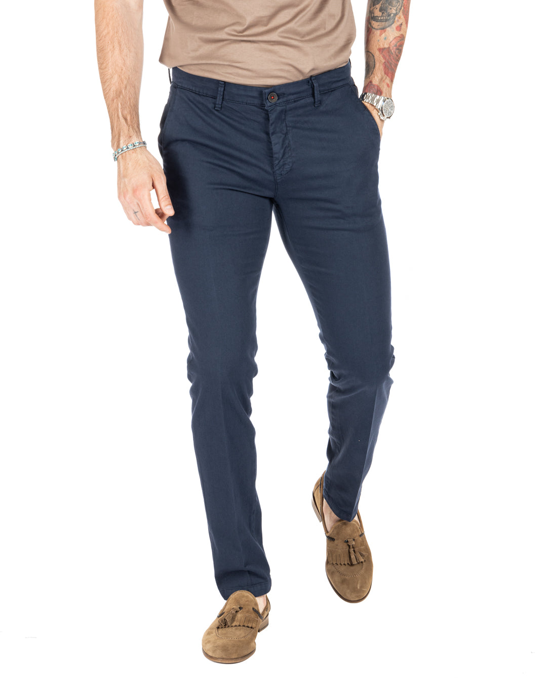 Bill - pantalone armaturato blu