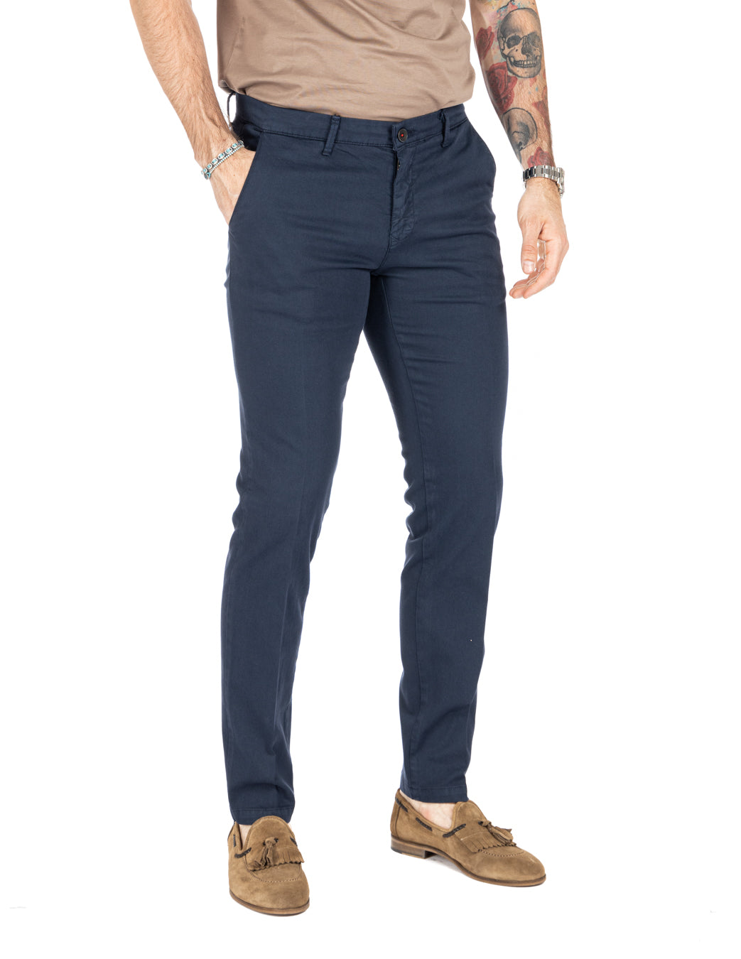 Bill - pantalone armaturato blu