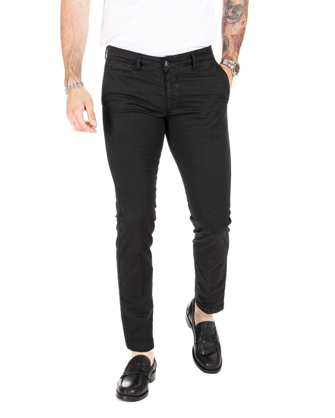 Bill - pantalone armaturato nero