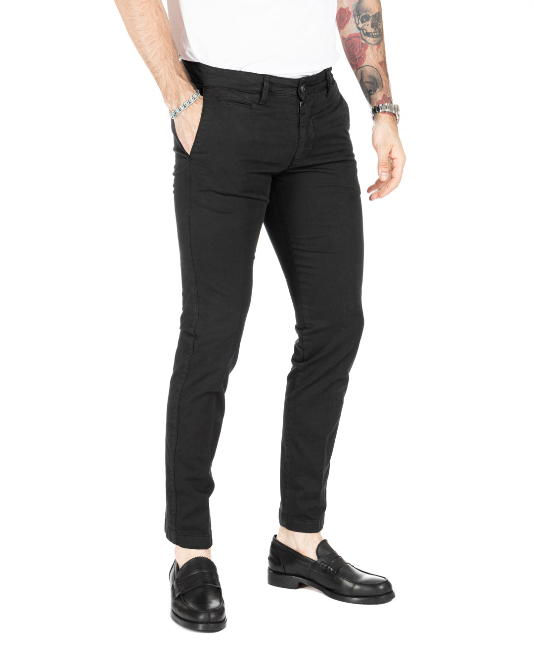 Bill - pantalone armaturato nero