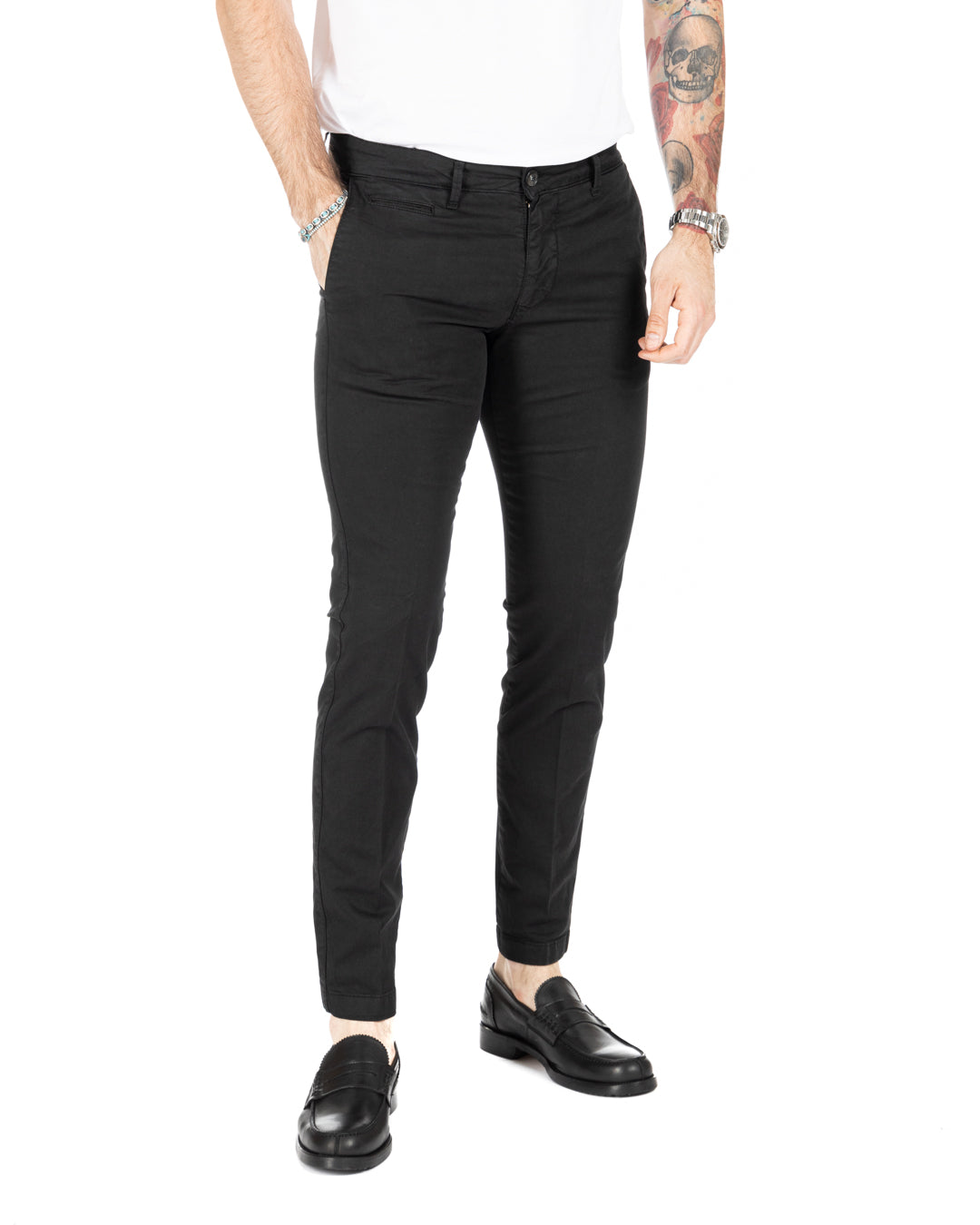 Bill - pantalone armaturato nero