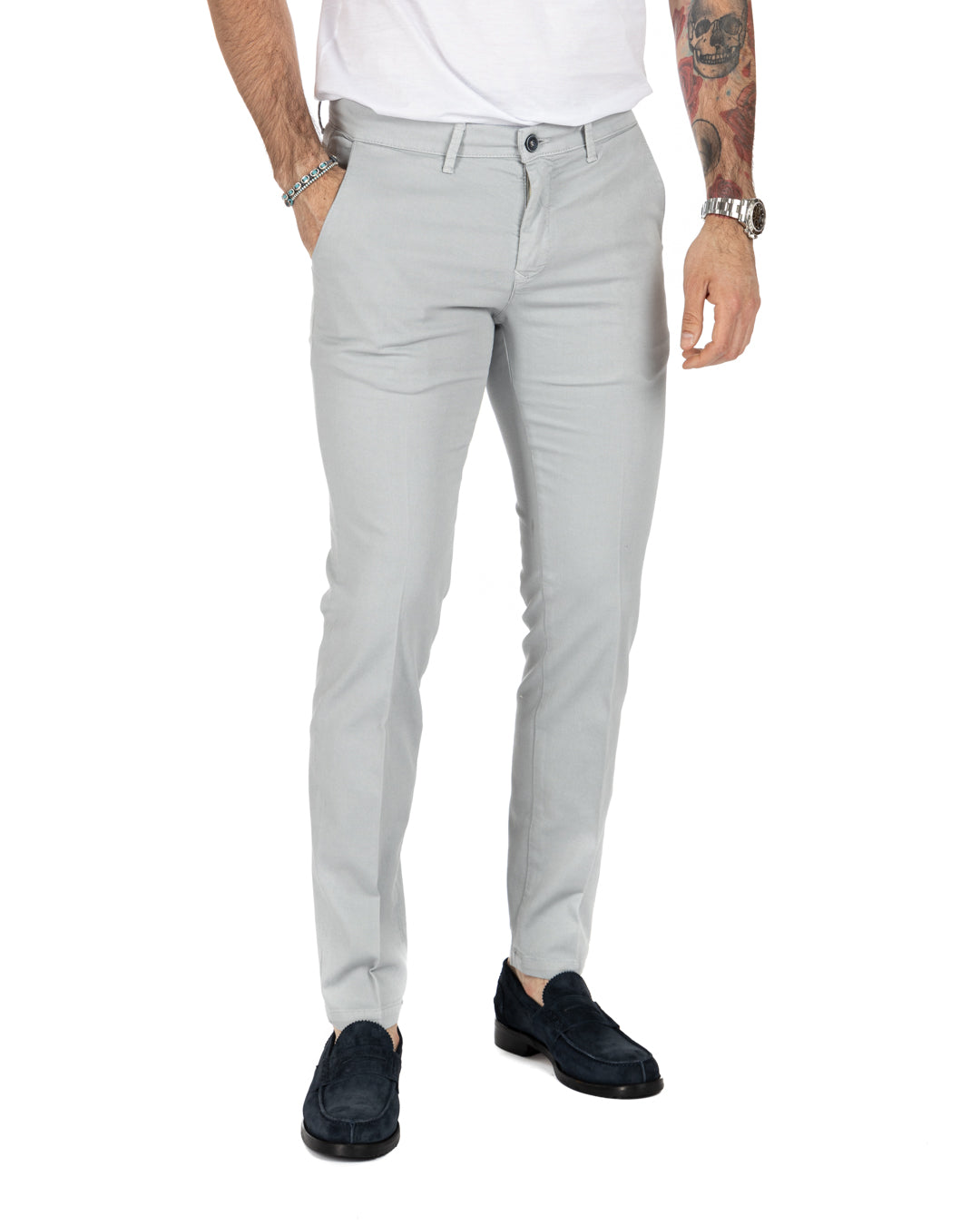 Bill - pantalone armaturato grigio