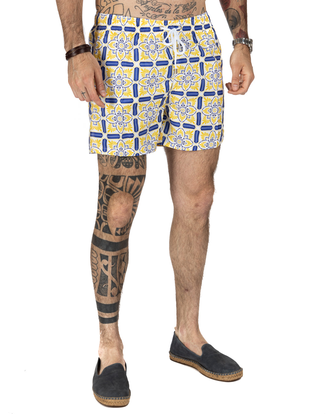 Costume da bagno - Fantasia maiolica gialla