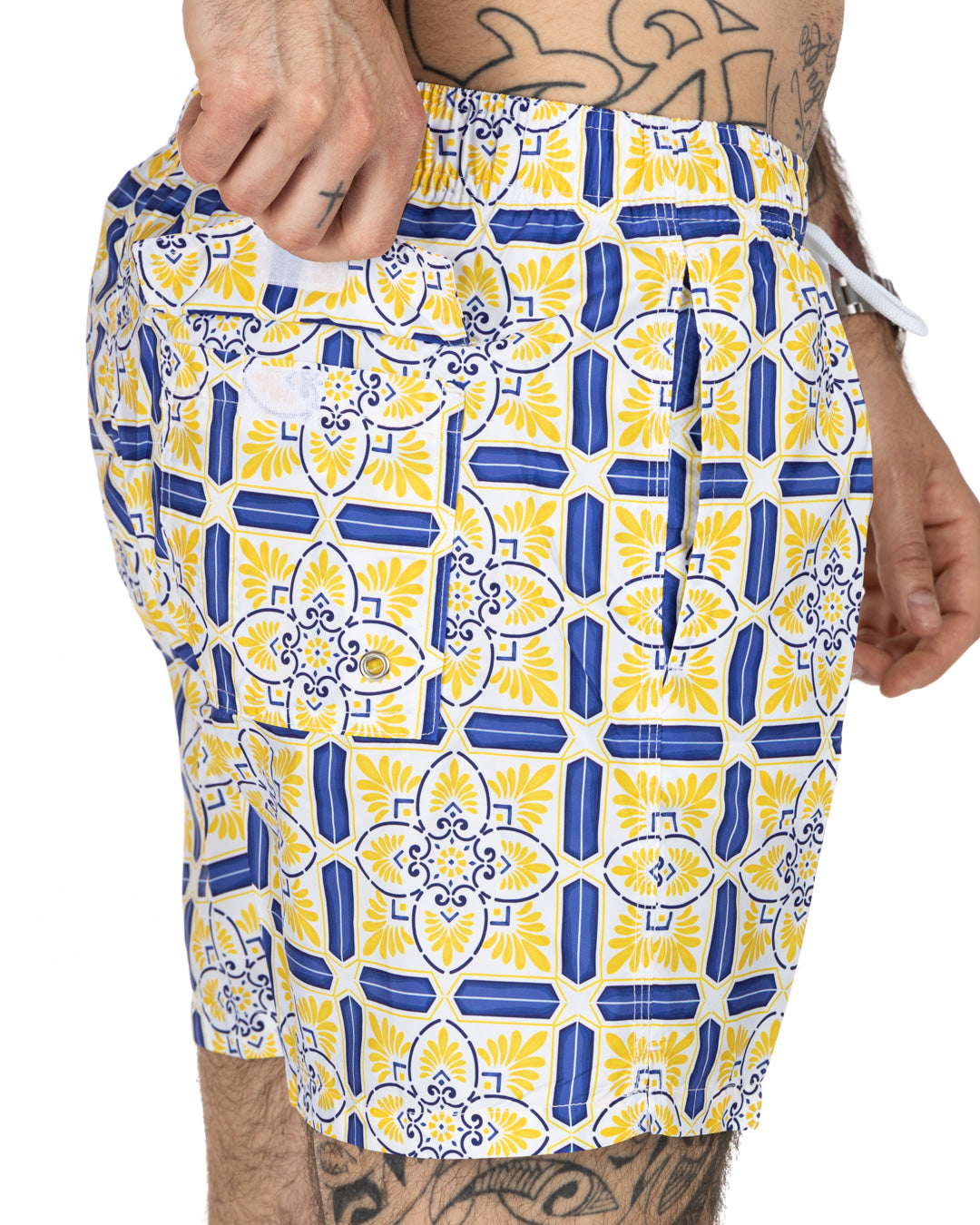 Costume da bagno - Fantasia maiolica gialla