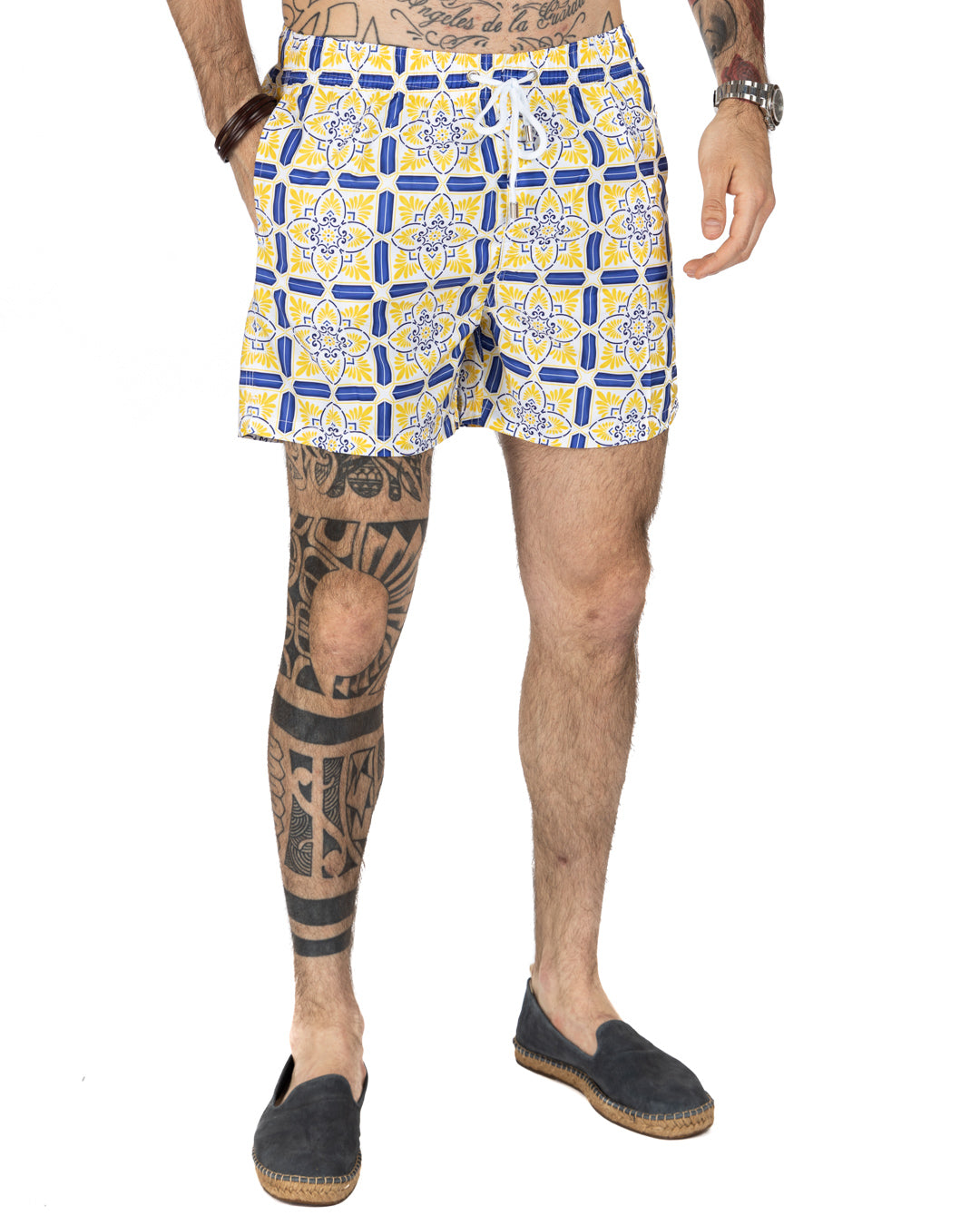 Costume da bagno - Fantasia maiolica gialla
