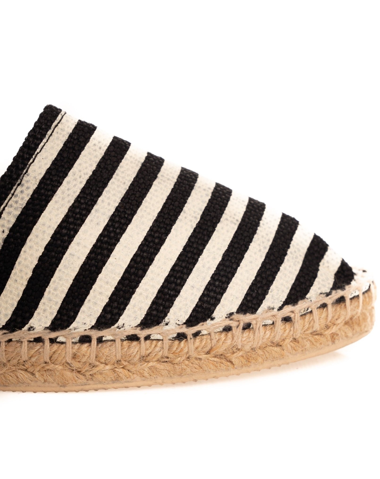 ESPADRILLES RAYÉES NOIRES
