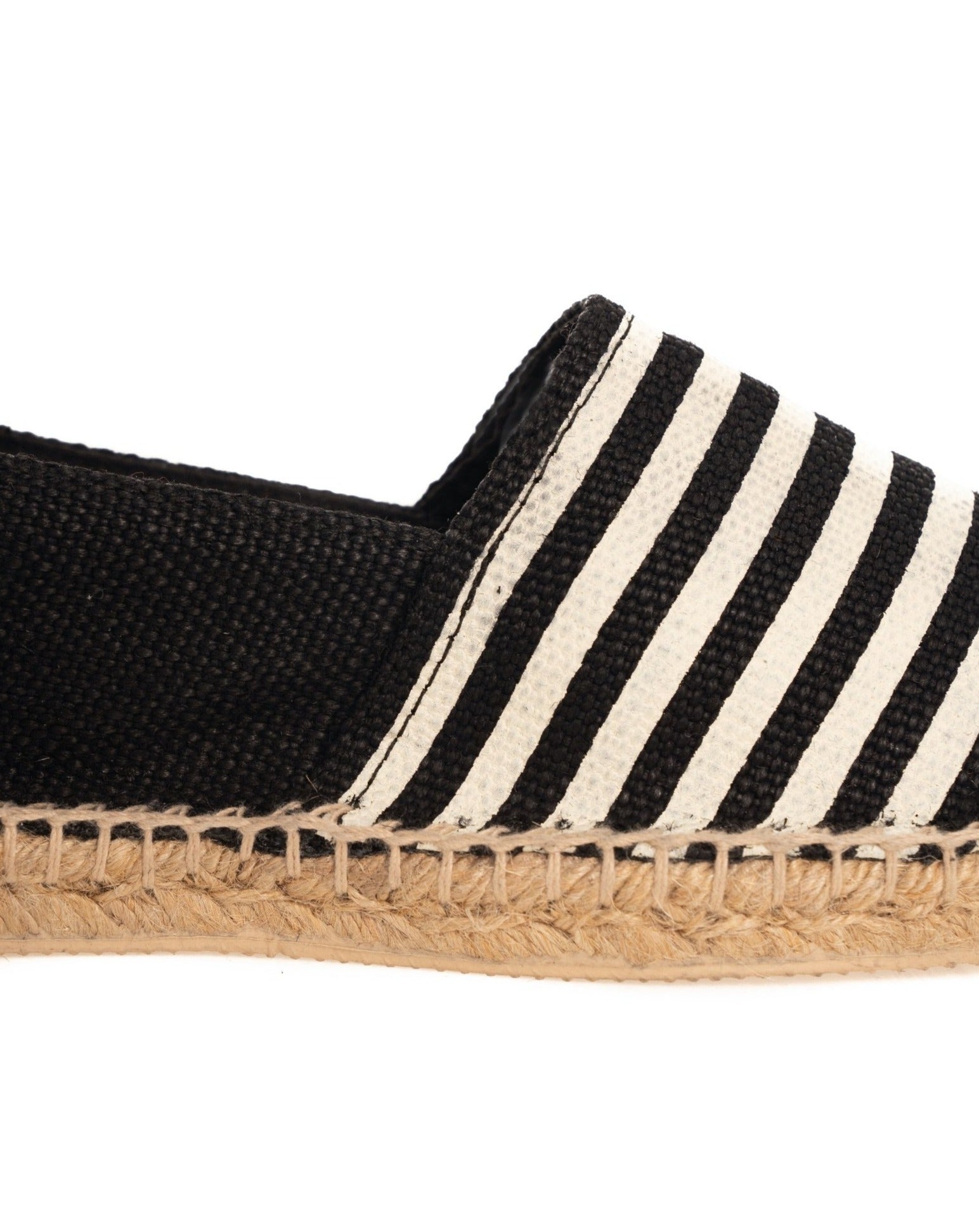 ESPADRILLES RAYÉES NOIRES