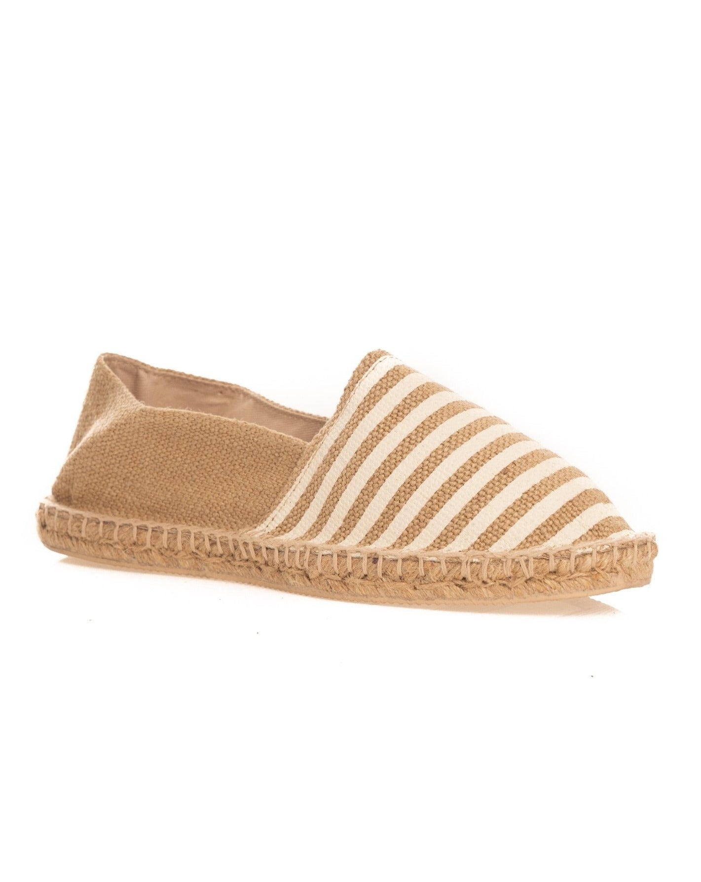 ESPADRILLAS A RIGHE BEIGE