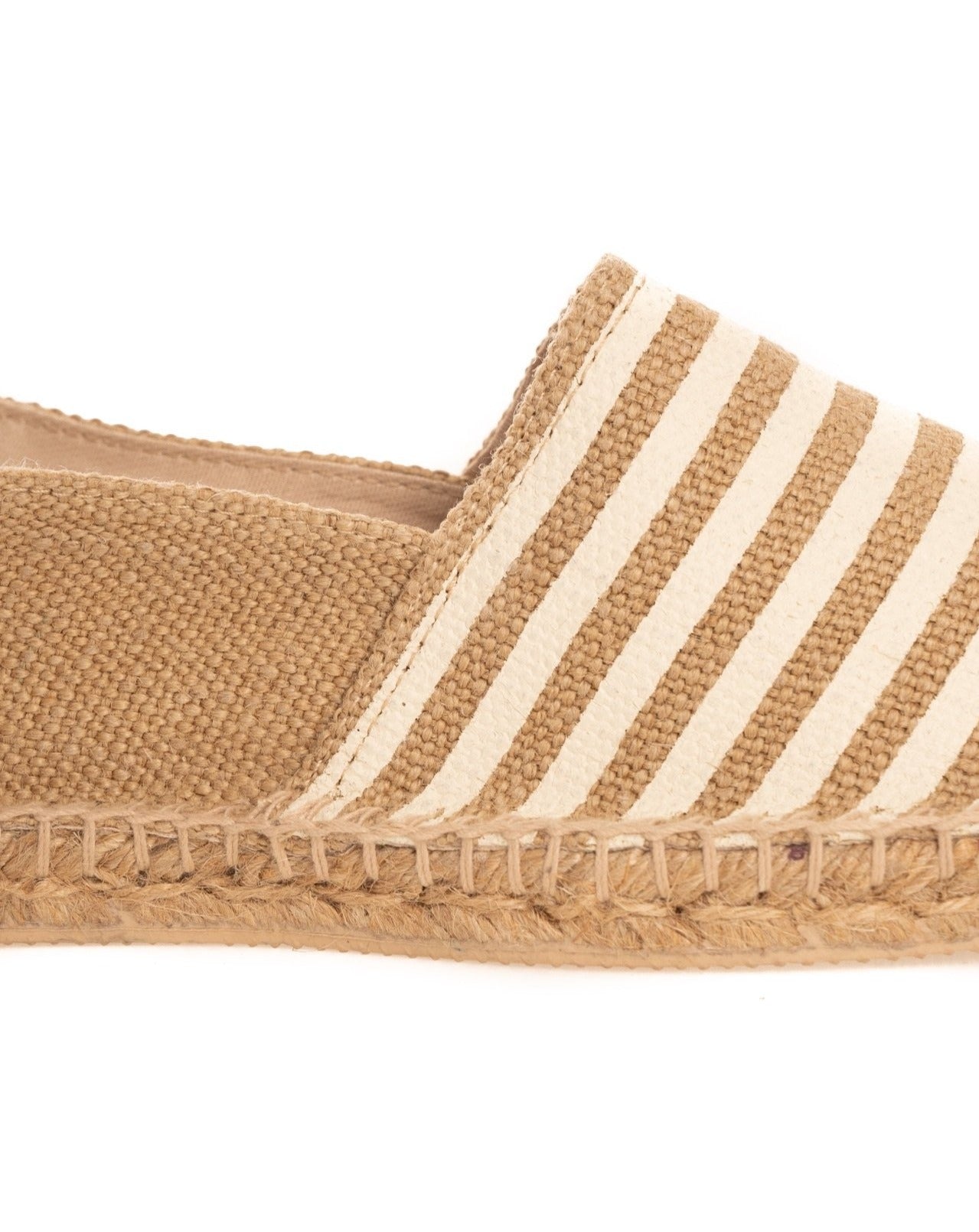 ESPADRILLAS A RIGHE BEIGE