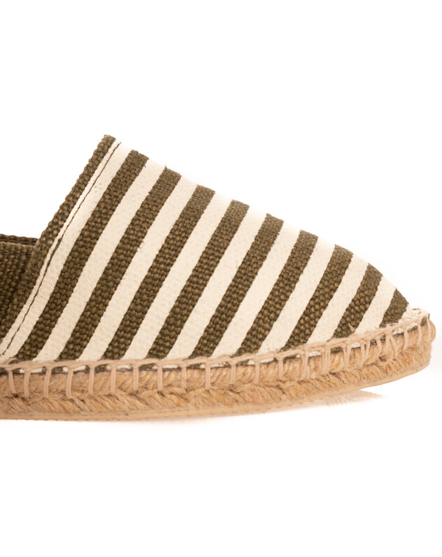 ESPADRILLAS A RIGHE VERDE MILITARE