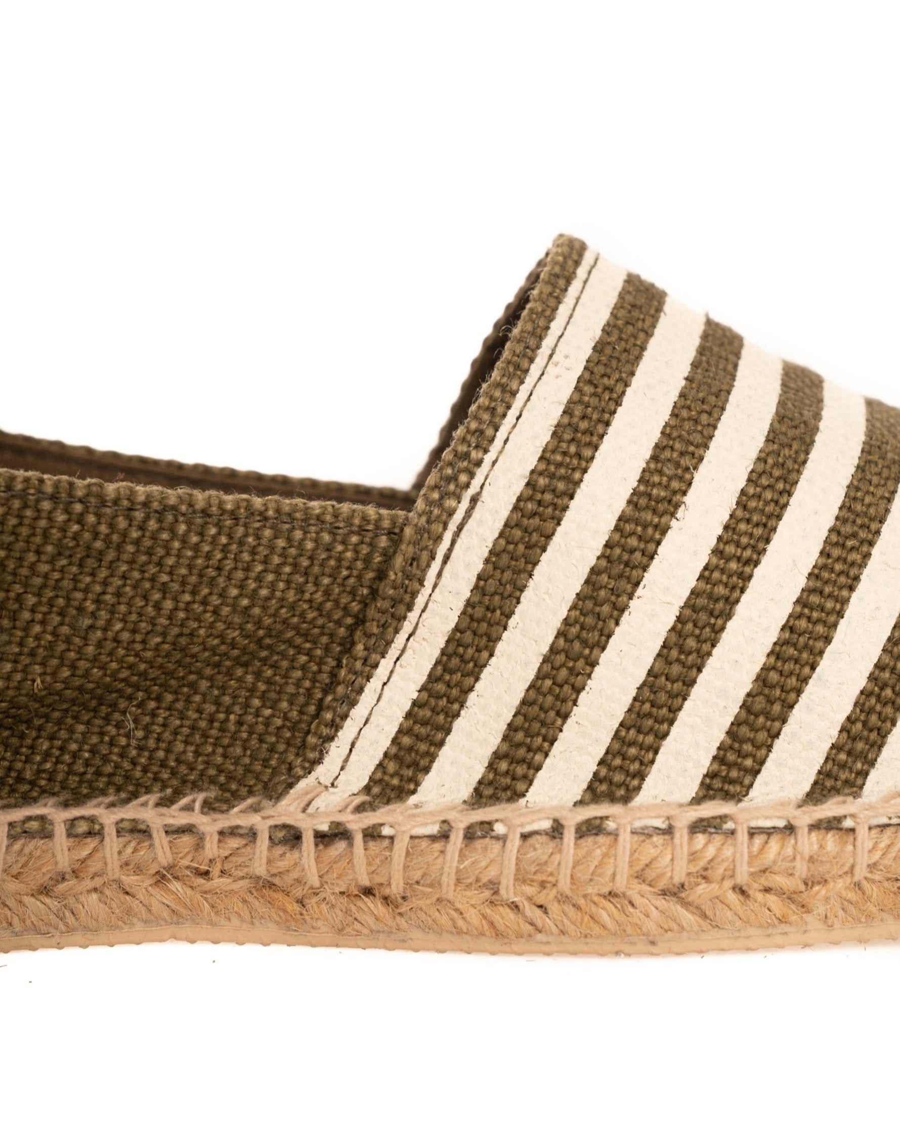 ESPADRILLAS A RIGHE VERDE MILITARE