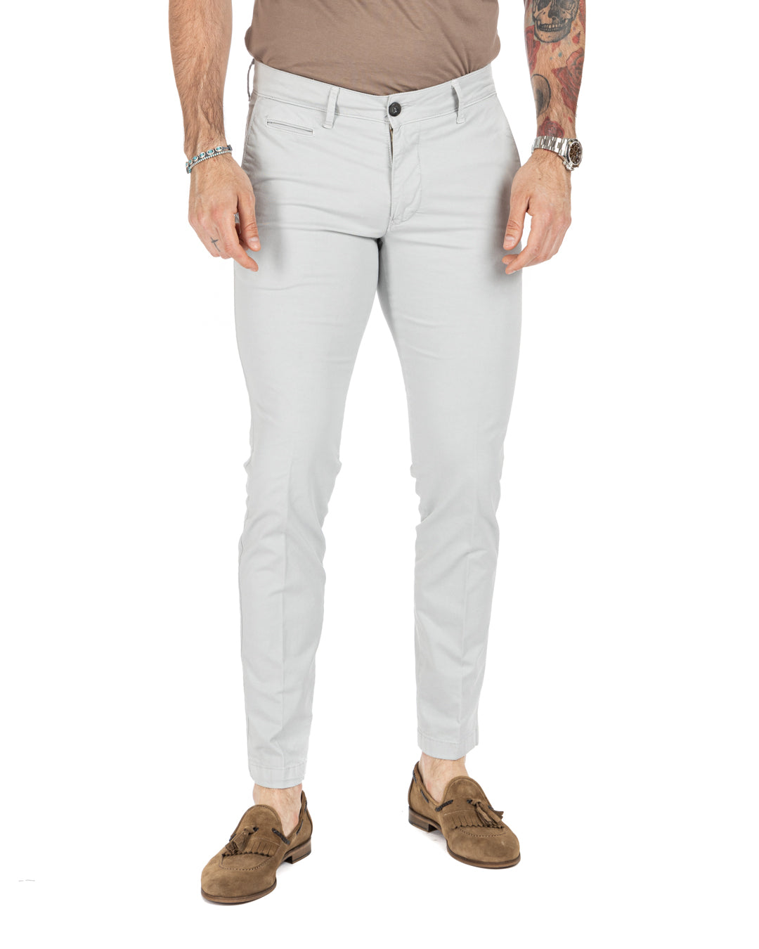 Frank - pantalone basic grigio